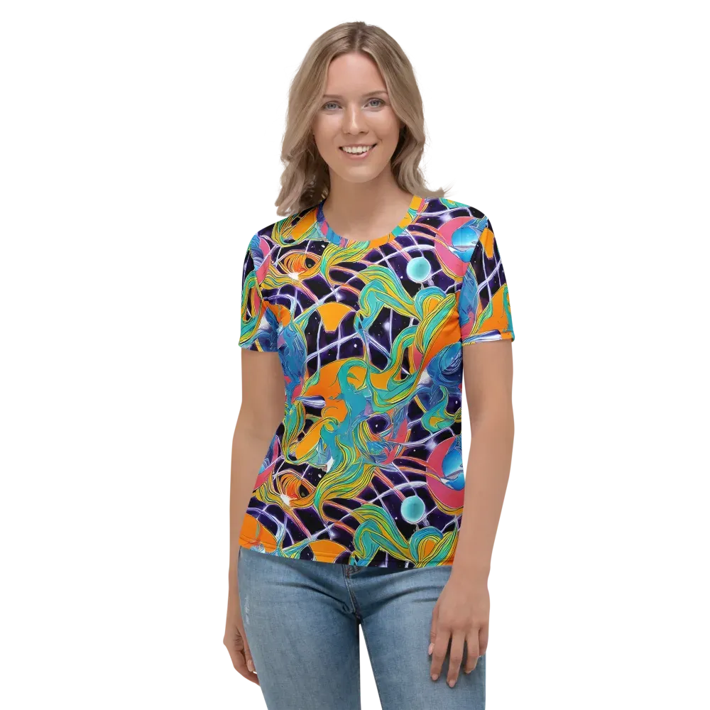 Prism Comet on Women's Crew Neck T-Shirt — Front