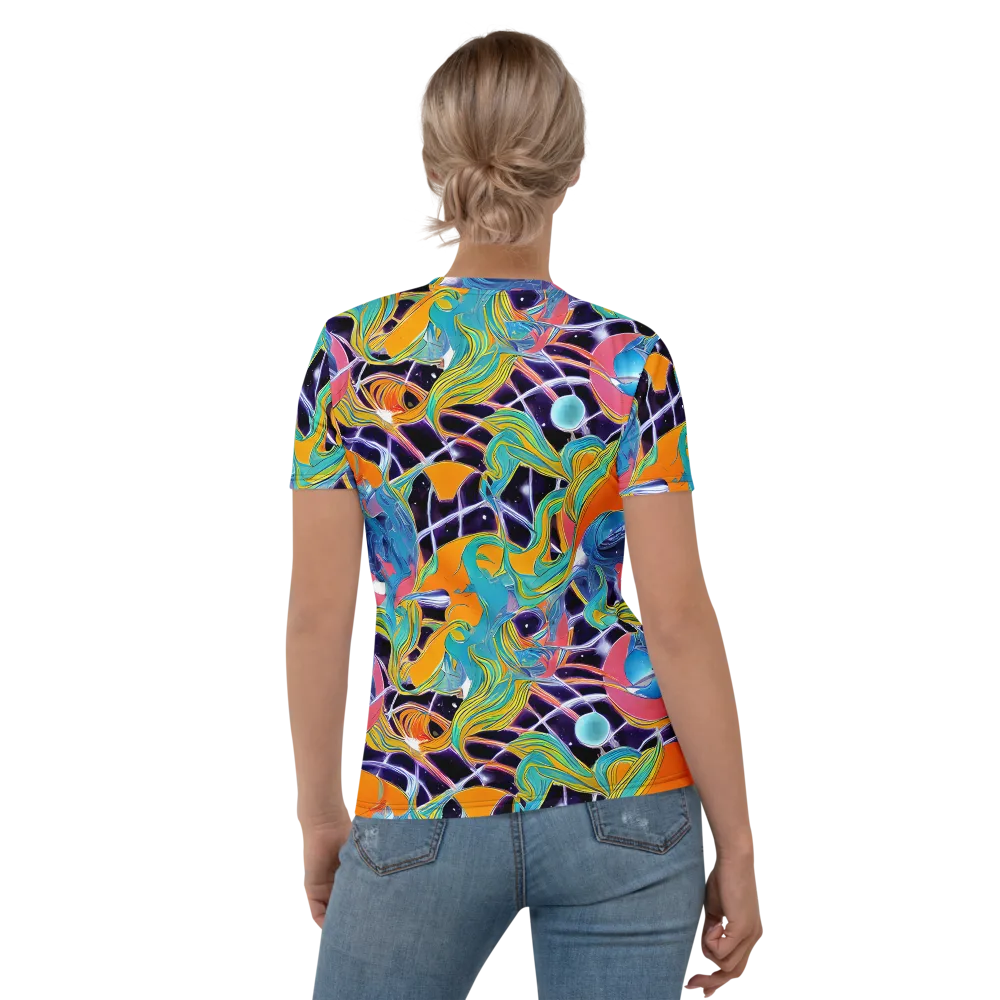 Prism Comet on Women's Crew Neck T-Shirt — Back