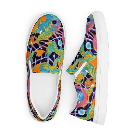 Prism Comet on a Men's Slip-On Canvas Shoes