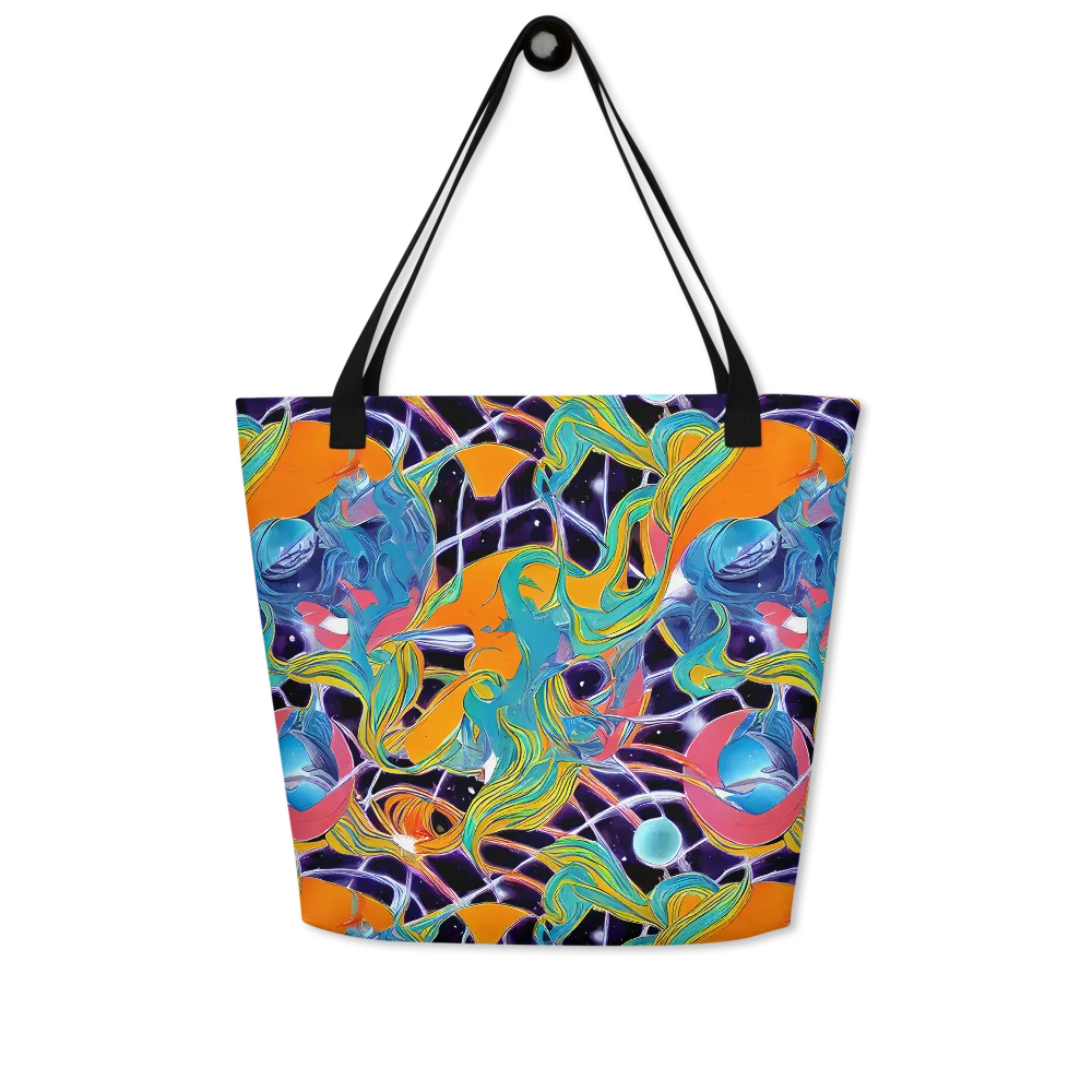 Prism Comet on Large Tote Bag W/ Pocket — Front