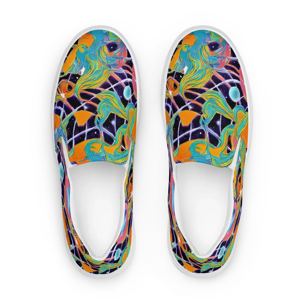 Prism Comet on Women's Slip-On Canvas Shoes — Front