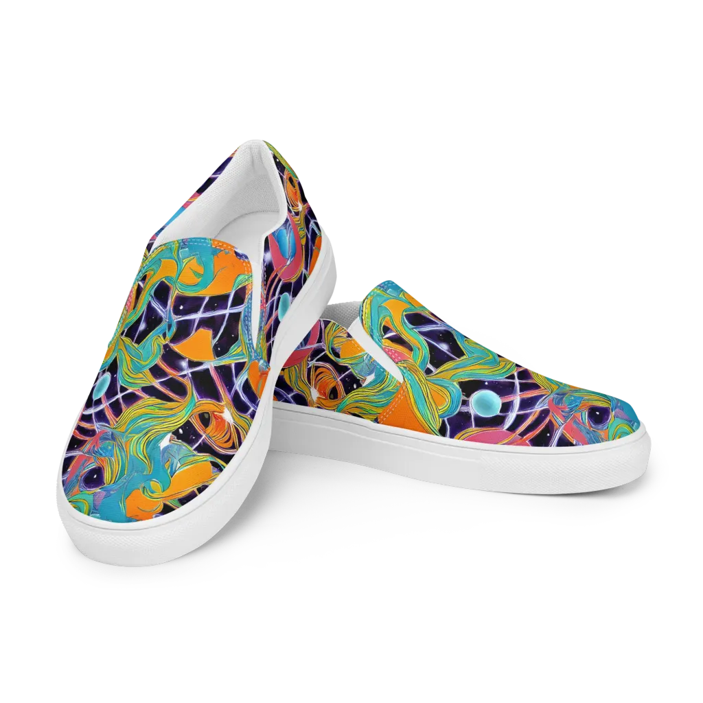 Prism Comet on Women's Slip-On Canvas Shoes — Left Front