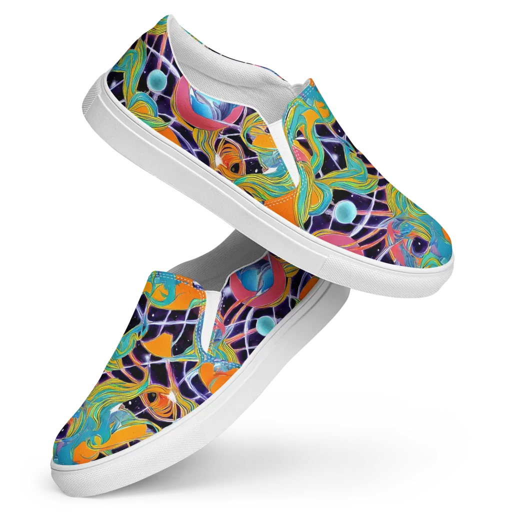 Prism Comet on Women's Slip-On Canvas Shoes — Front