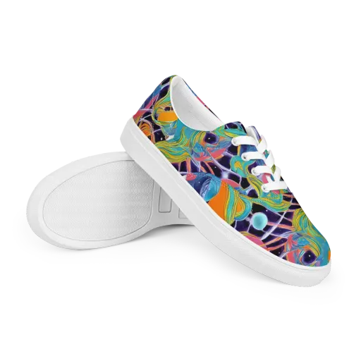 Prism Comet on a Men's Lace-Up Canvas Shoes