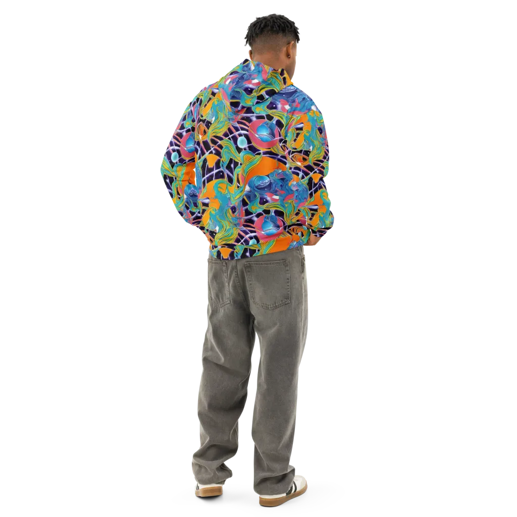 Prism Comet on Cotton Hoodie — Back