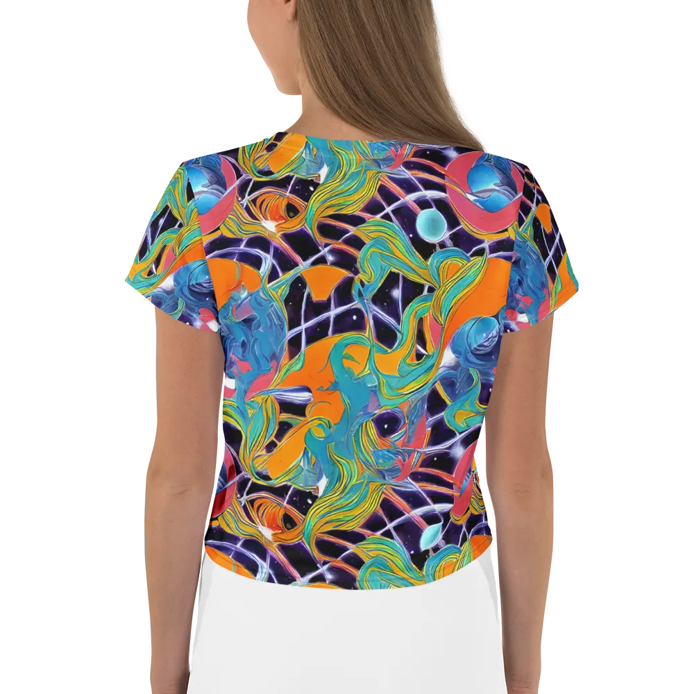 Prism Comet on Crop Tee — Back