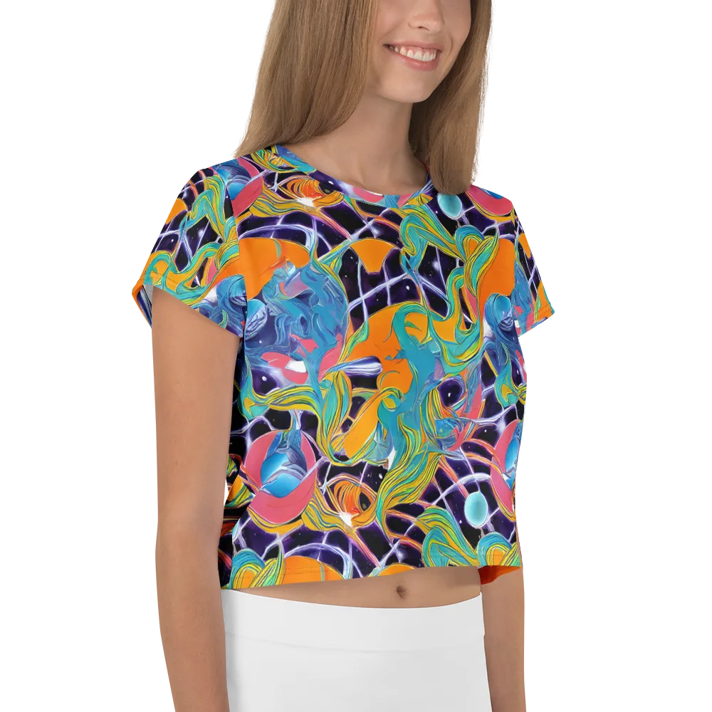 Prism Comet on Crop Tee — Right