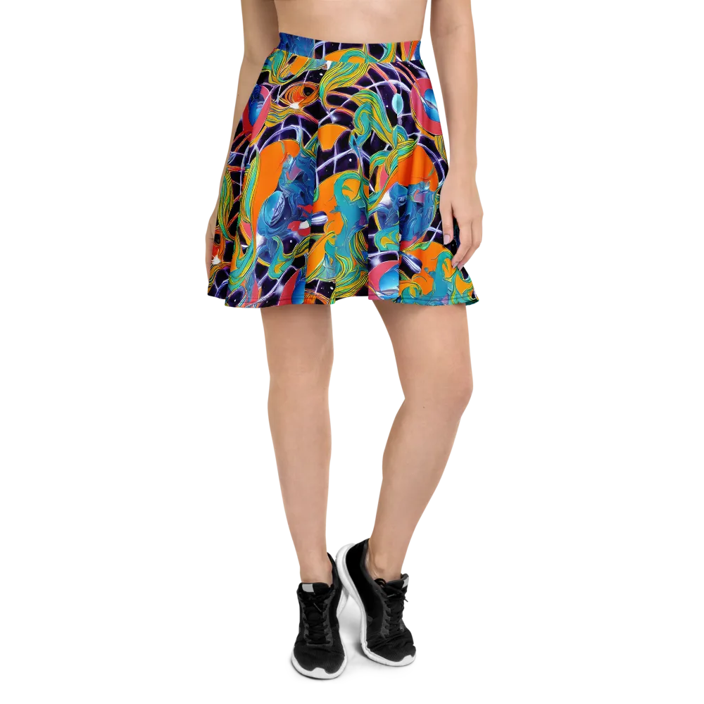 Prism Comet on Skater Skirt — Front