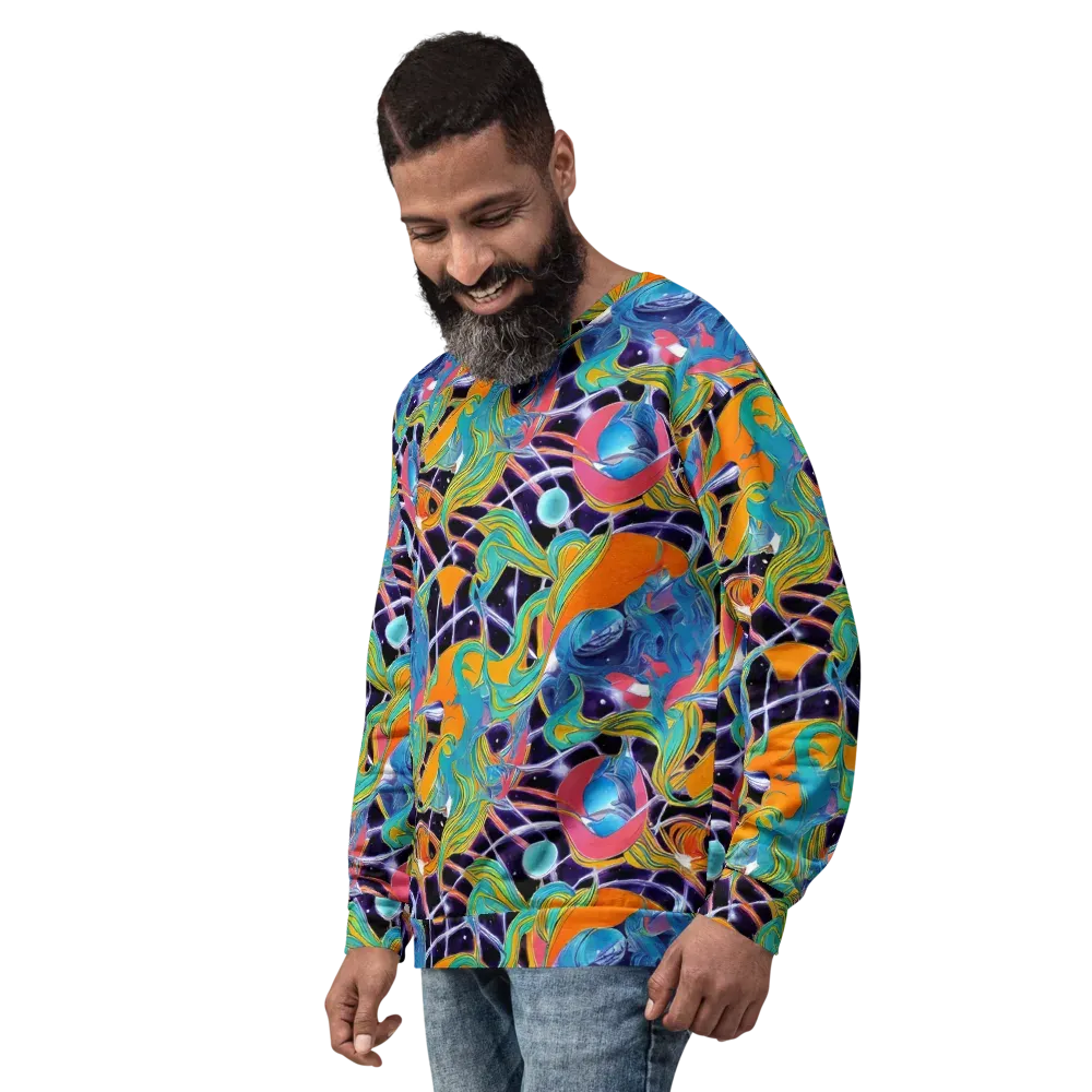 Prism Comet on Sweatshirt — Left Front