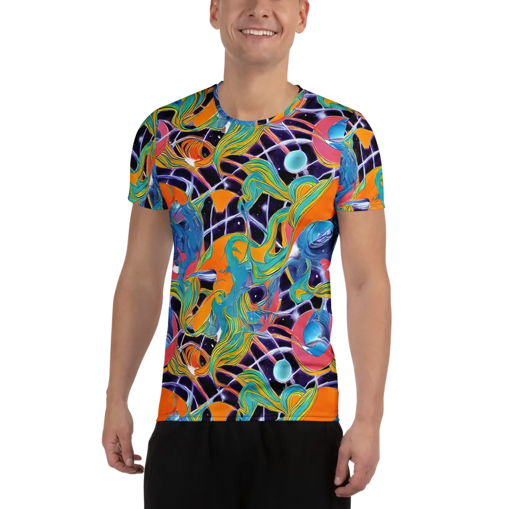 Prism Comet on Men's Athletic T-Shirt — Front