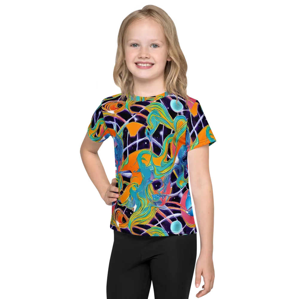 Prism Comet on Kids Crew Neck T-Shirt — Front