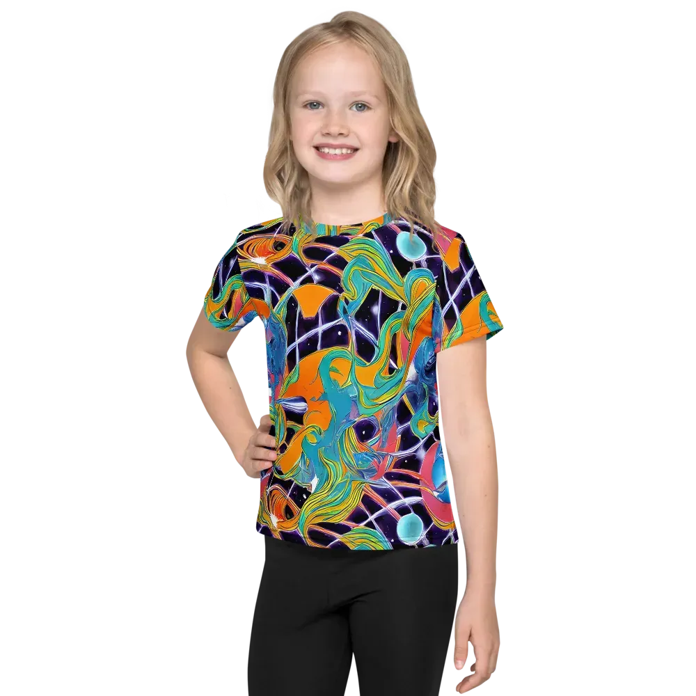 Prism Comet on Kids Crew Neck T-Shirt — Front