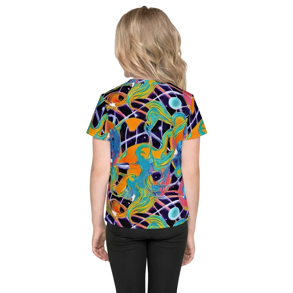 Prism Comet on Kids Crew Neck T-Shirt — Back
