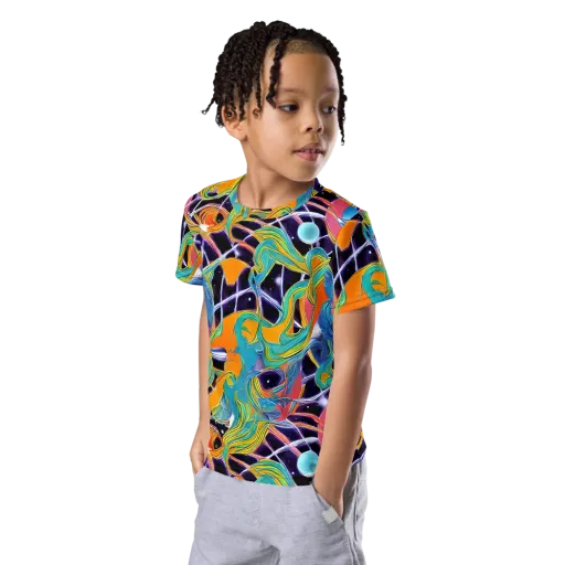 Prism Comet on a Kids Crew Neck T-Shirt