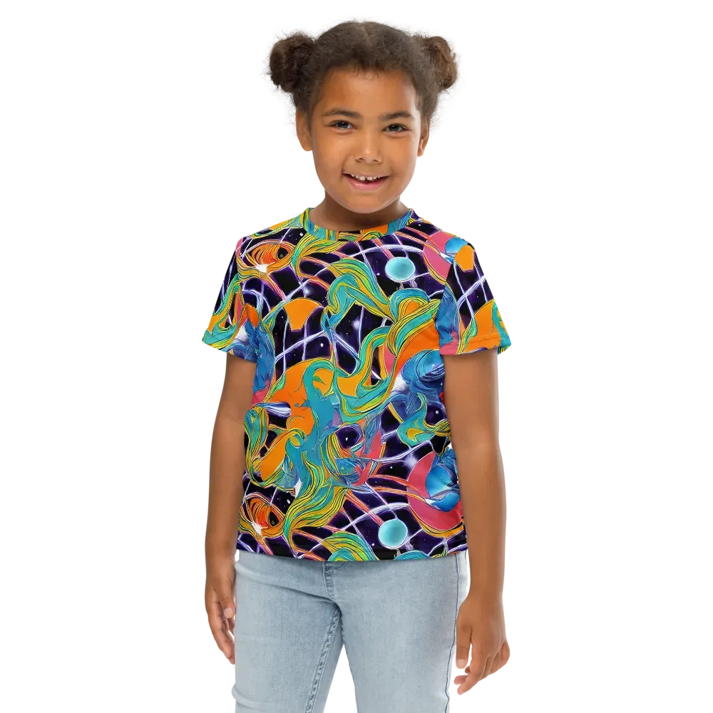 Prism Comet on Kids Crew Neck T-Shirt — Front