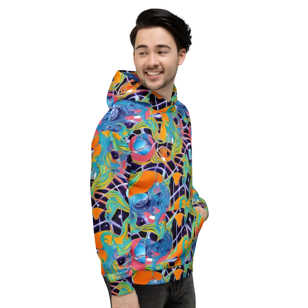 Prism Comet on Hoodie — Right