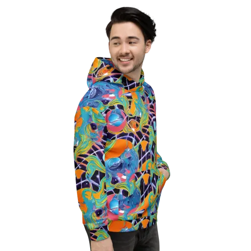 Prism Comet on a Hoodie