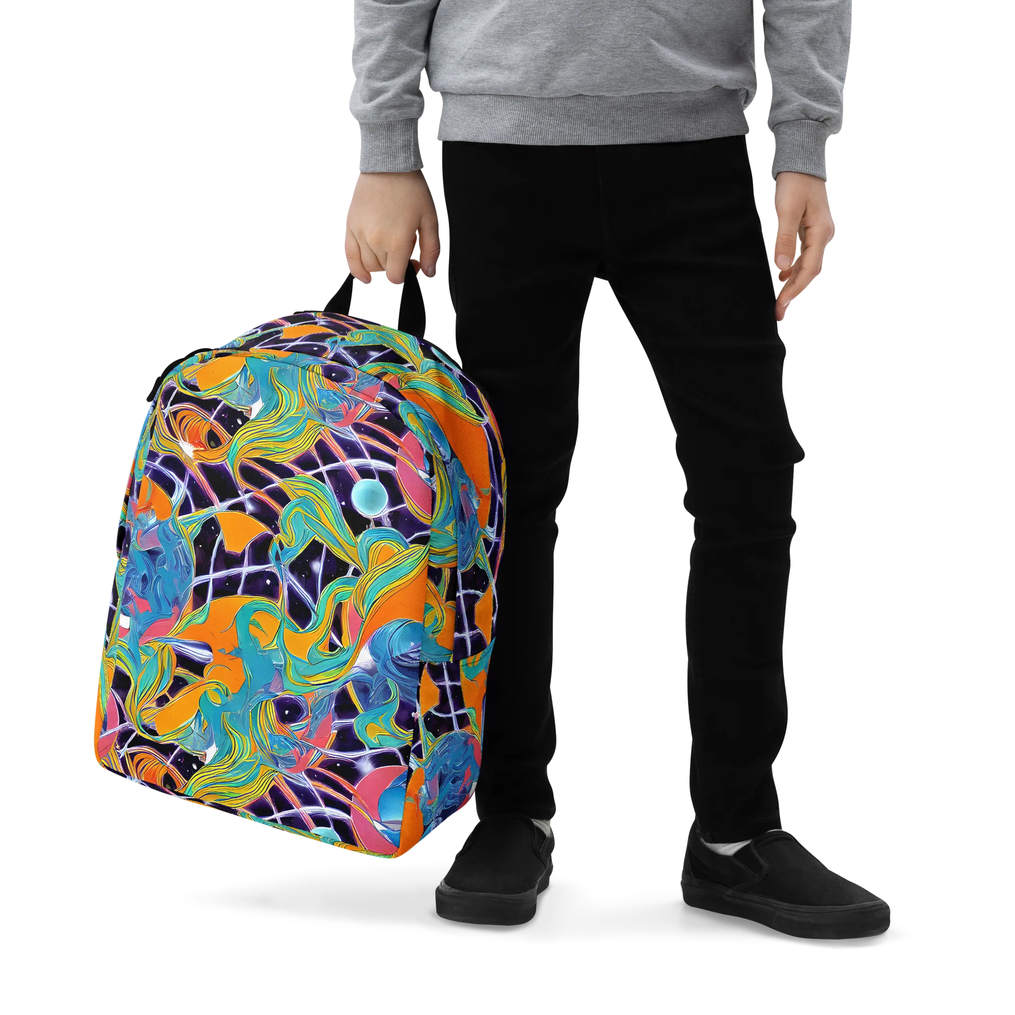 Prism Comet on Minimalist Backpack — Zoomed-in