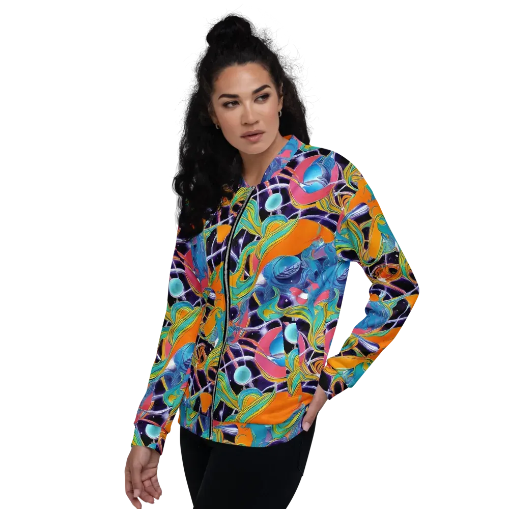 Prism Comet on Bomber Jacket — Left