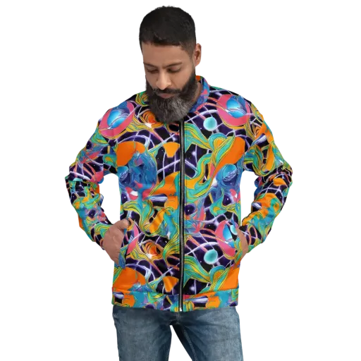 Prism Comet on a Bomber Jacket