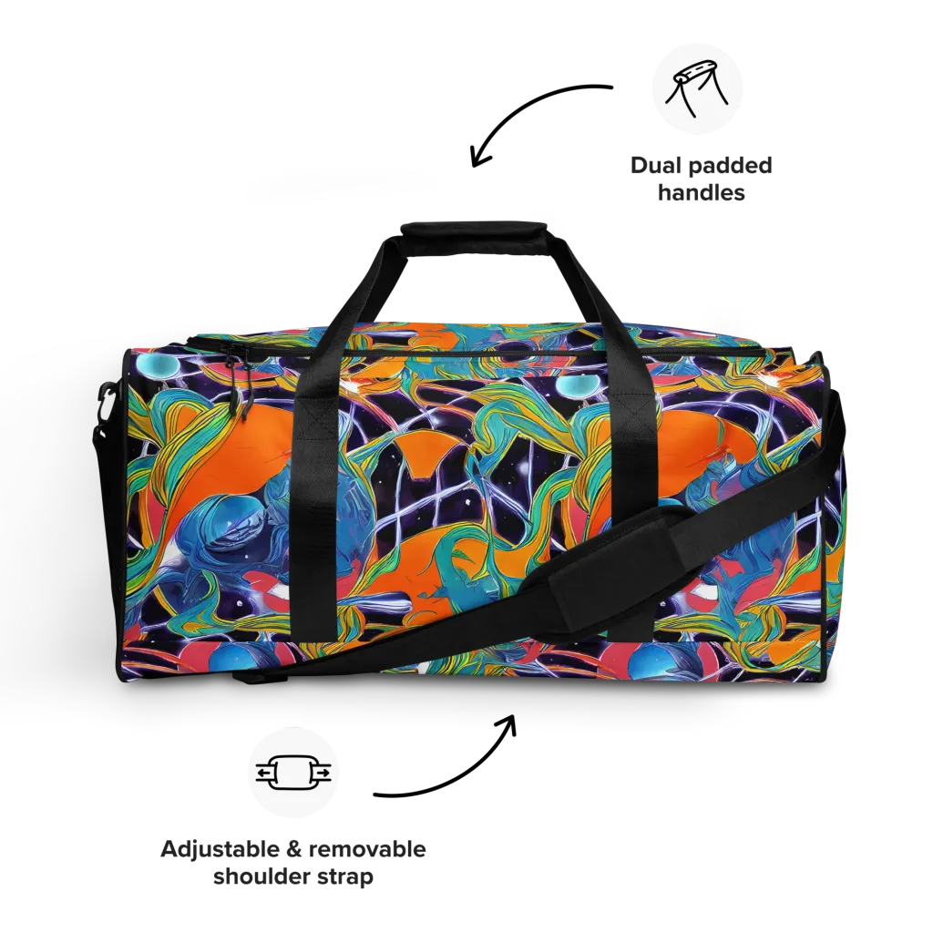 Prism Comet on Duffle Bag — Front