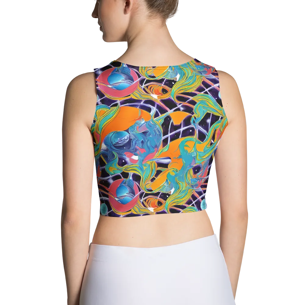 Prism Comet on Crop Top — Back