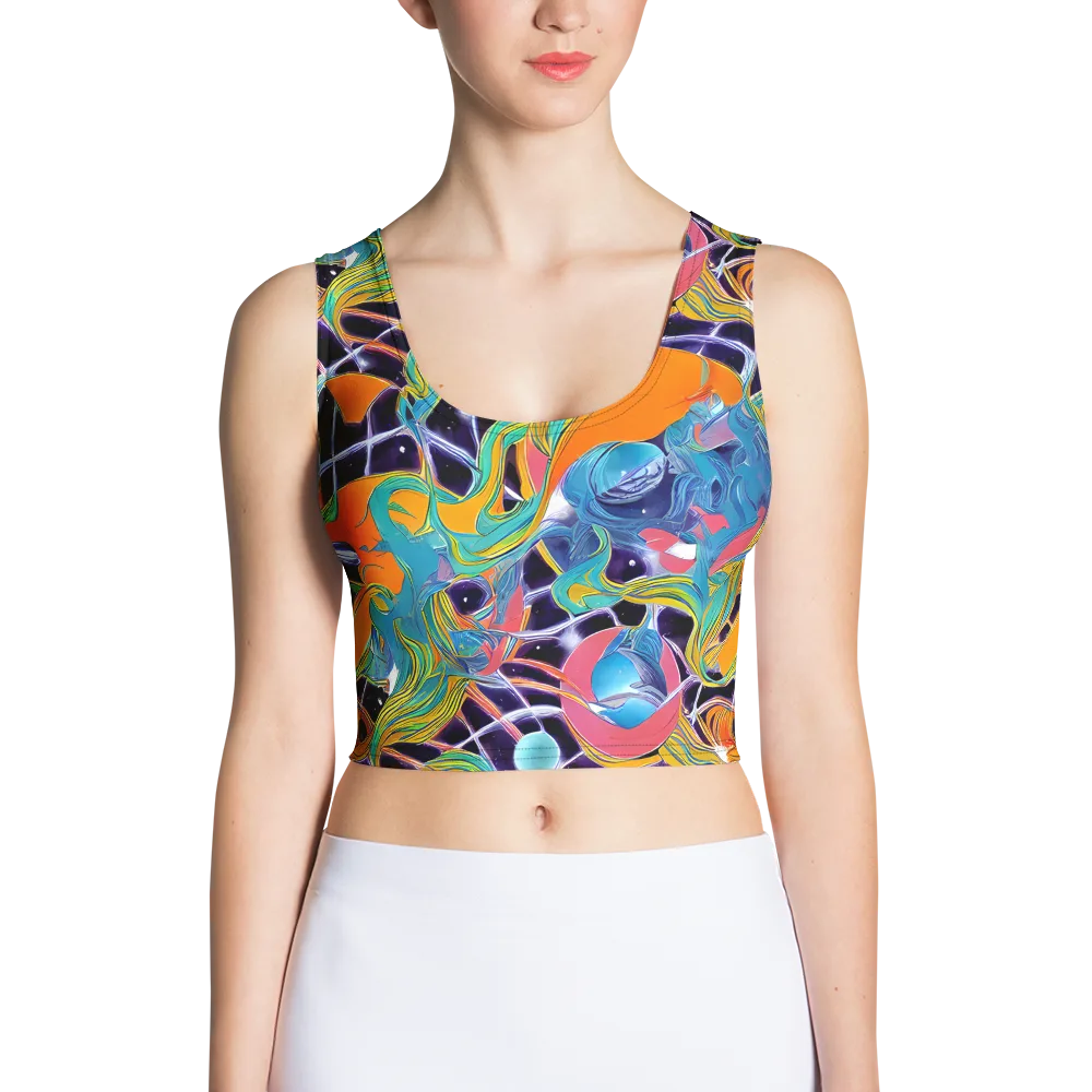 Prism Comet on Crop Top — Front