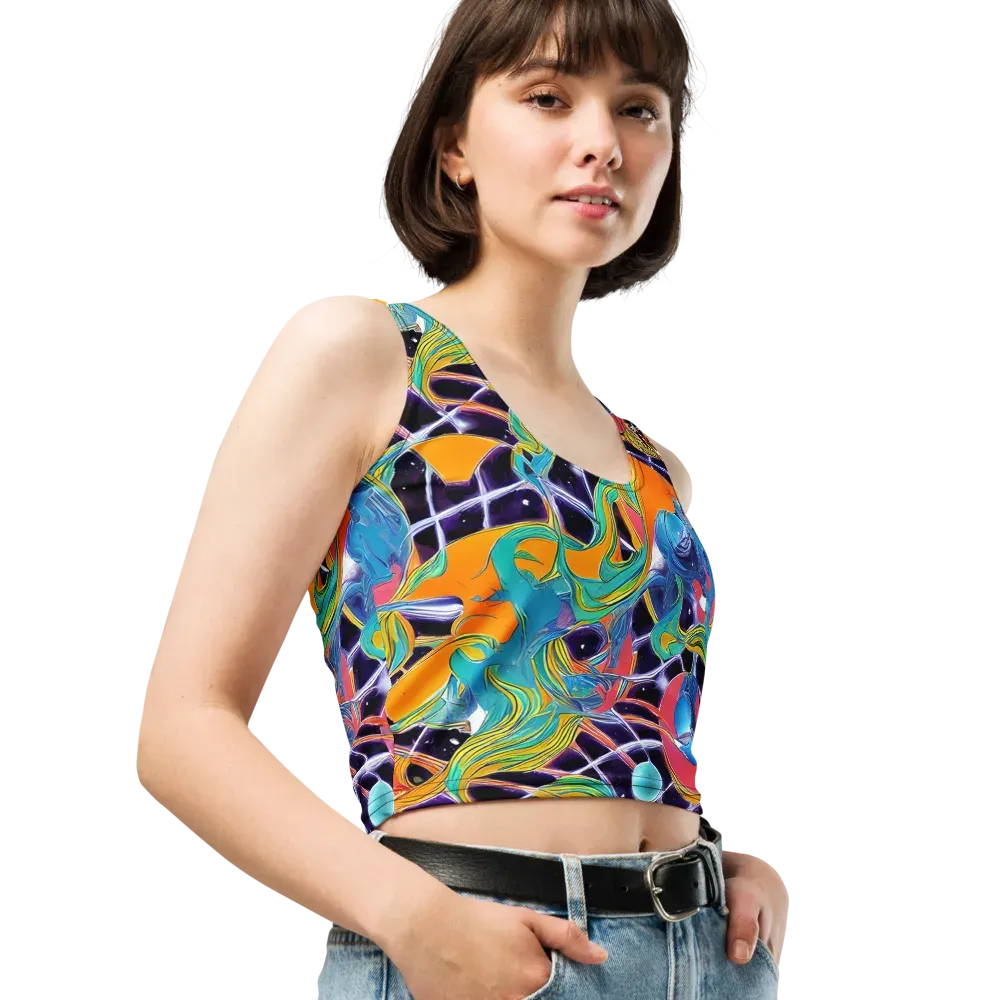 Prism Comet on Crop Top — Right Front