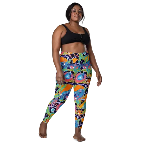 Prism Comet on a Leggings with Pockets