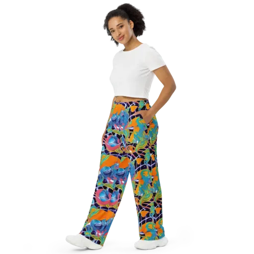 Prism Comet on a Wide-Leg Pants