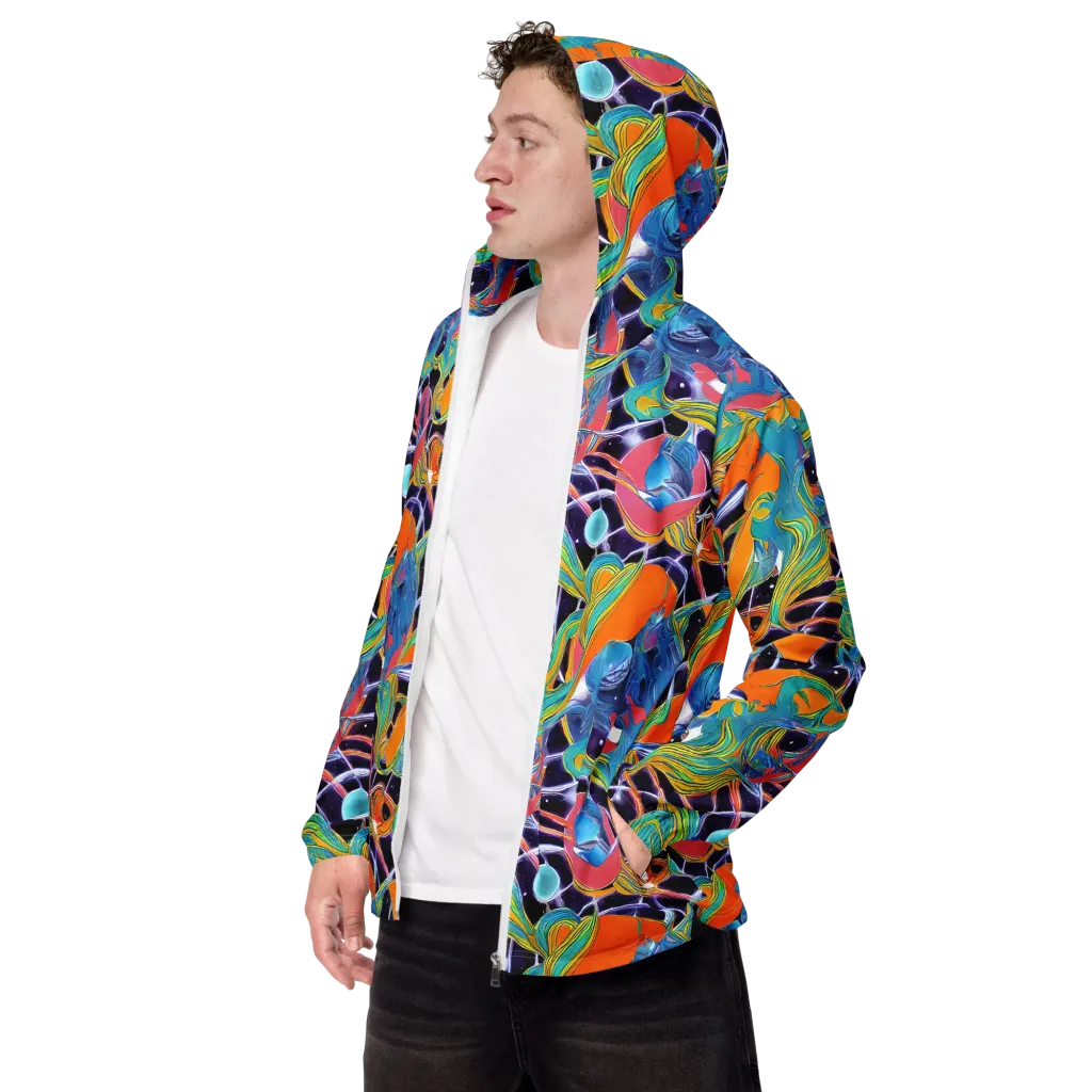 Prism Comet on Men's Windbreaker — Left Front
