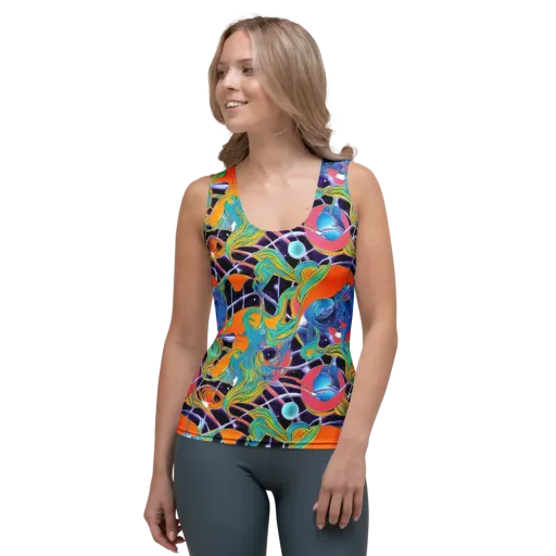 Prism Comet on a Women's Tank Top