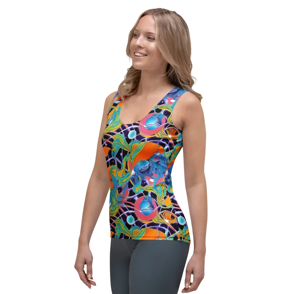 Prism Comet on Women's Tank Top — Left Front