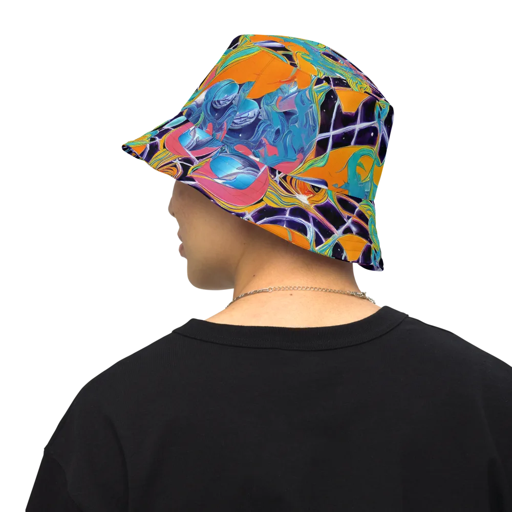 Prism Comet on Reversible Bucket Hat — Back Inside