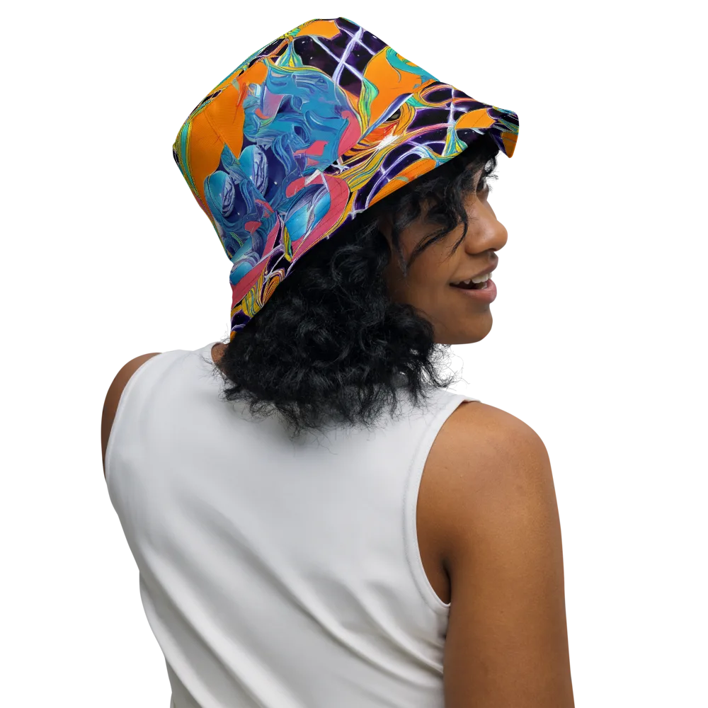 Prism Comet on Reversible Bucket Hat — Right Outside