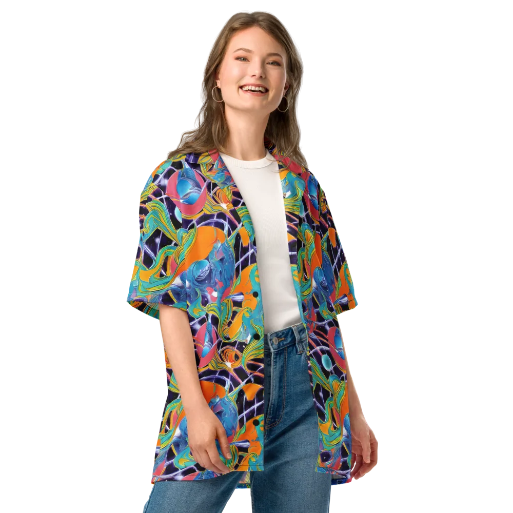 Prism Comet on Button Shirt — Front