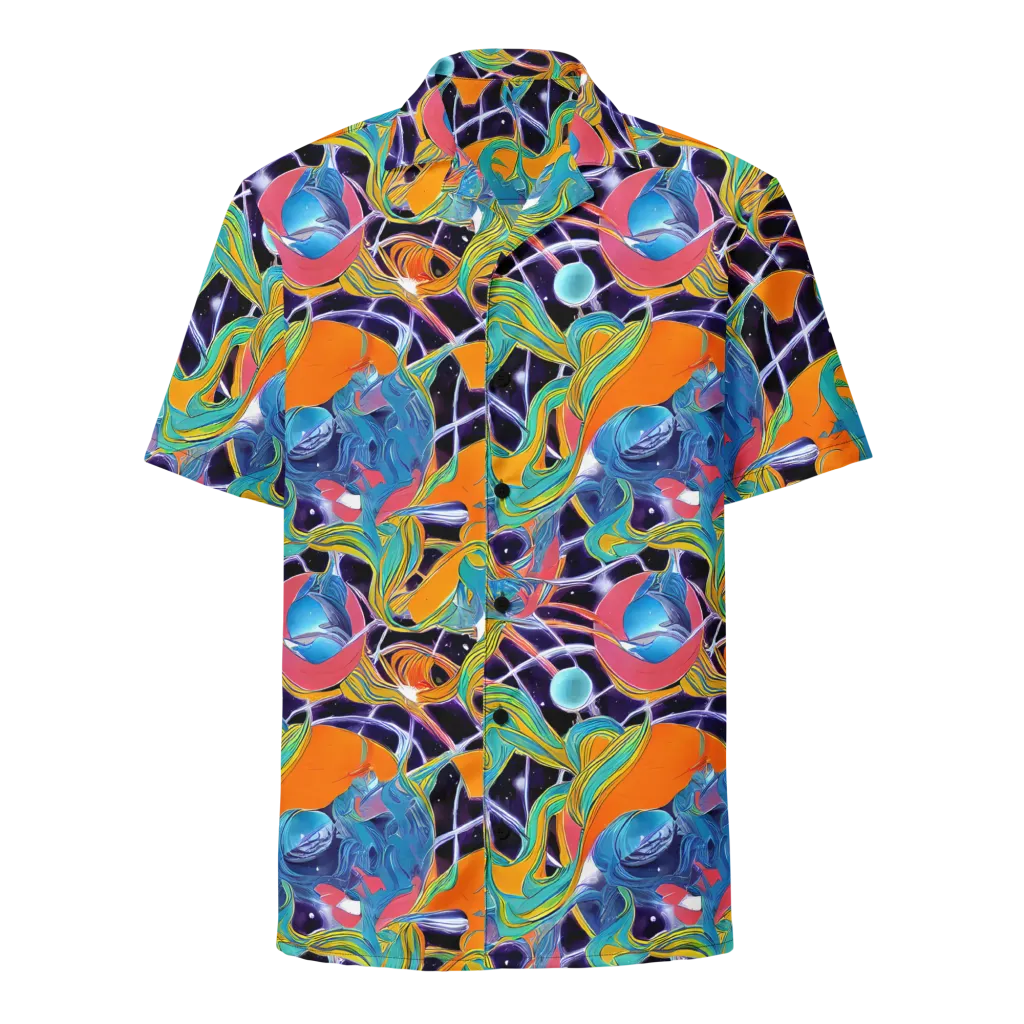 Prism Comet on Button Shirt — Front