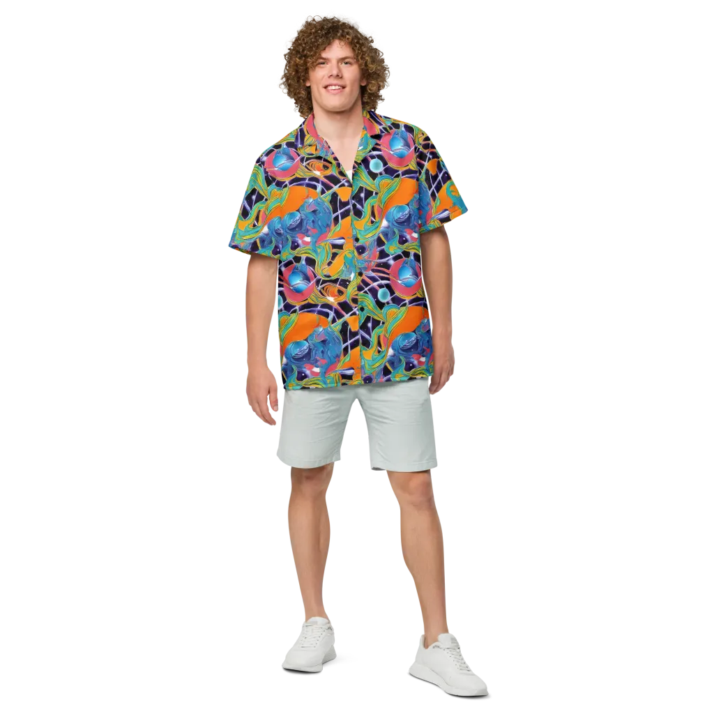 Prism Comet on Button Shirt — Front