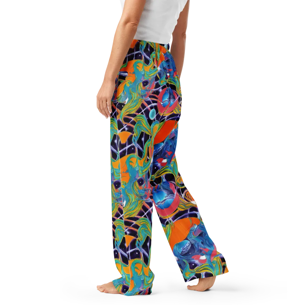 Prism Comet on Women's Pajama Pants — Left
