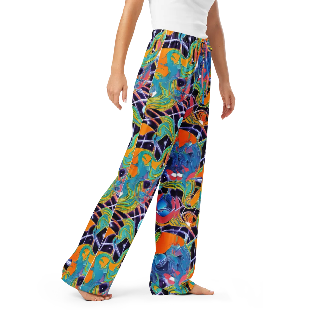 Prism Comet on Women's Pajama Pants — Right Front