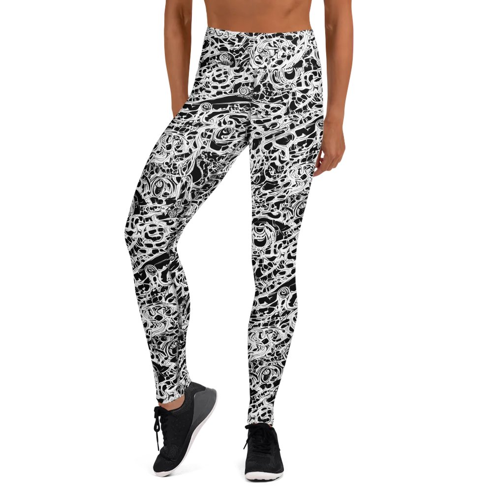 Blackcurrent on Yoga Leggings — Front