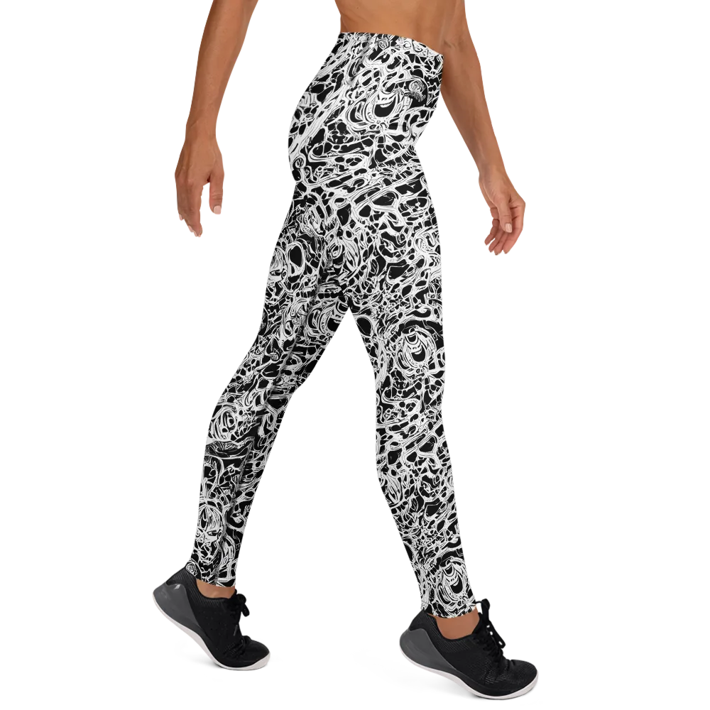 Blackcurrent on Yoga Leggings — Right