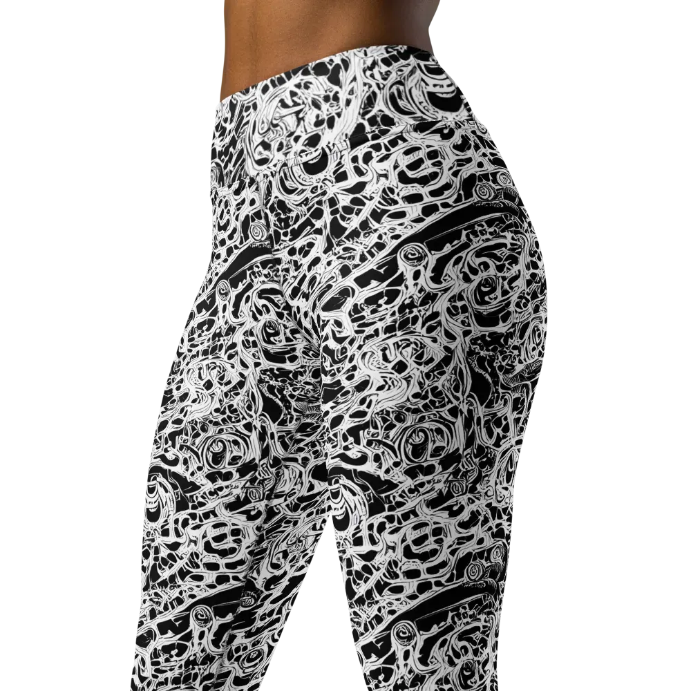 Blackcurrent on Yoga Leggings — Left Front