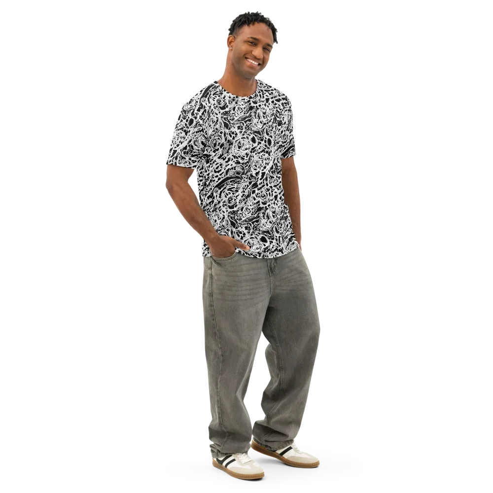 Blackcurrent on Men's Cotton Crew Neck T-Shirt — Right Front