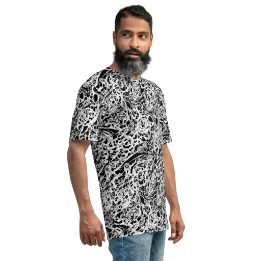Blackcurrent on a Men's Crew Neck T-Shirt