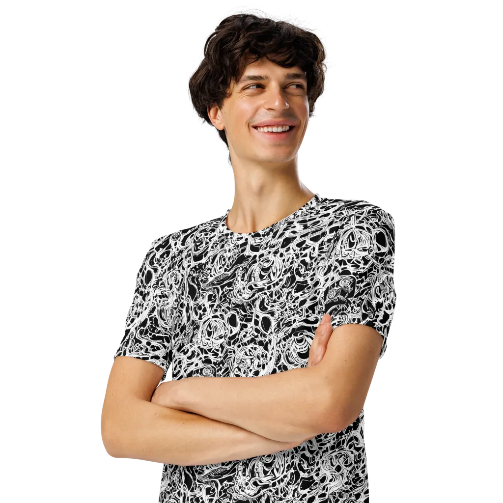 Blackcurrent on Men's Crew Neck T-Shirt — Left Front