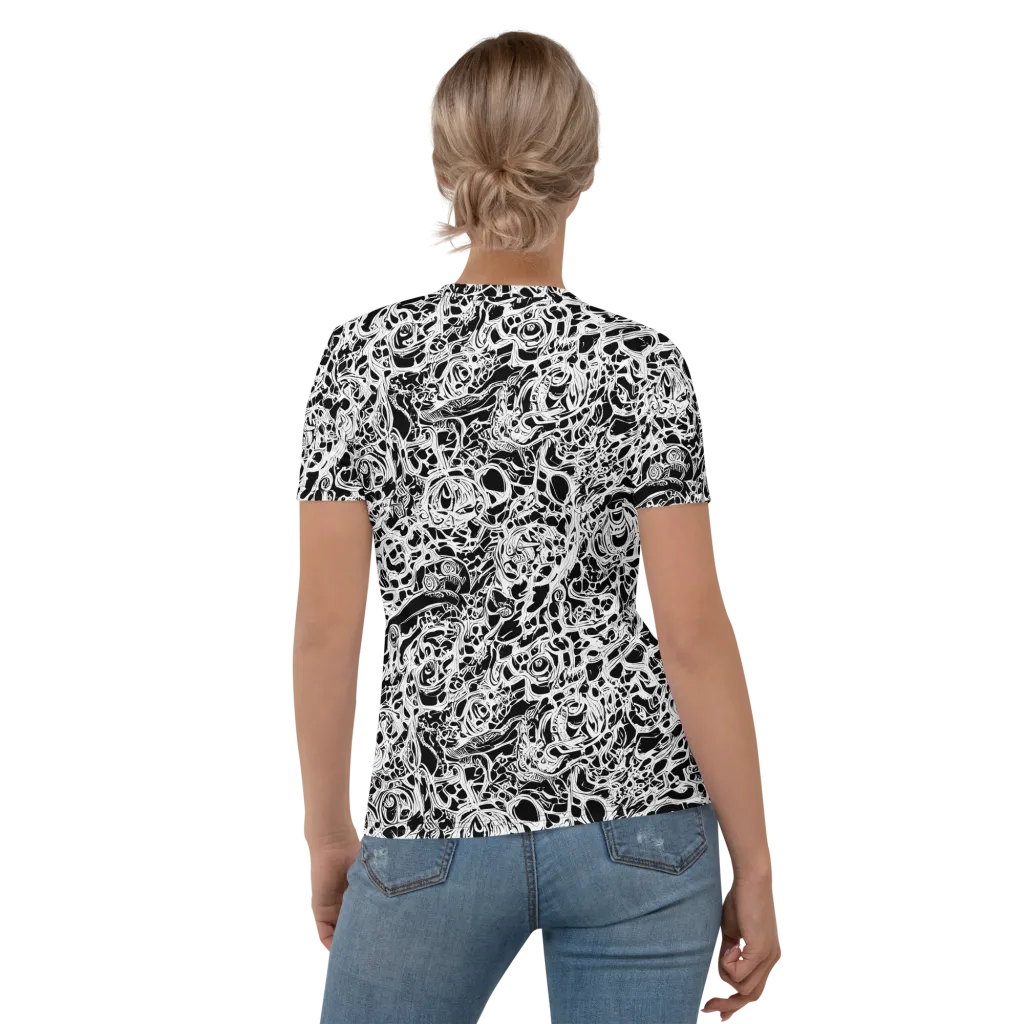 Blackcurrent on Women's Crew Neck T-Shirt — Back