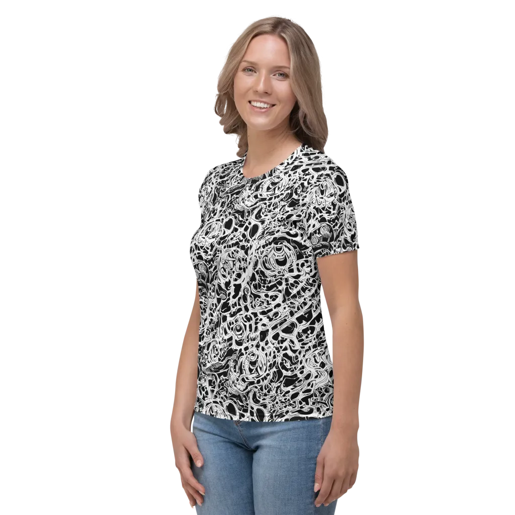 Blackcurrent on Women's Crew Neck T-Shirt — Left