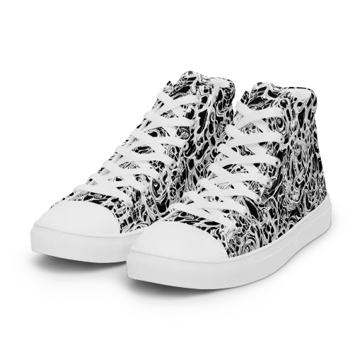 Blackcurrent on a Women's High Top Canvas Shoes