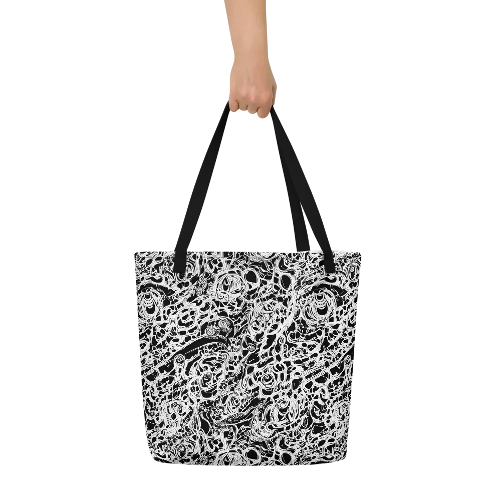 Blackcurrent on Large Tote Bag W/ Pocket — Front